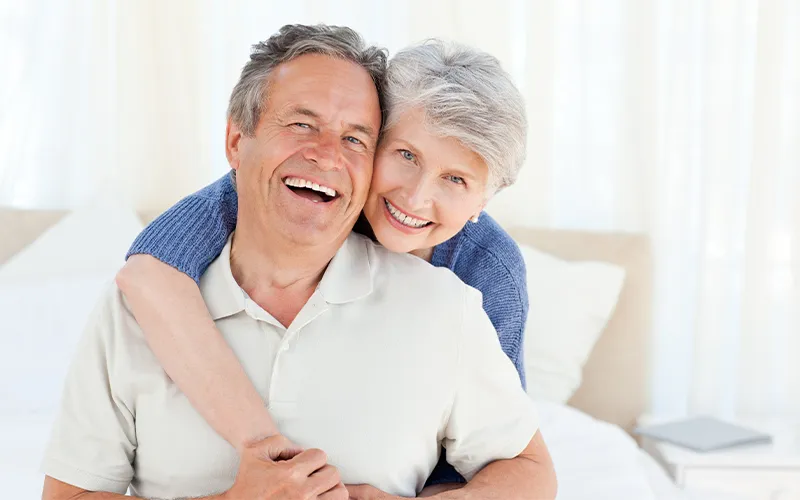 smiling couple