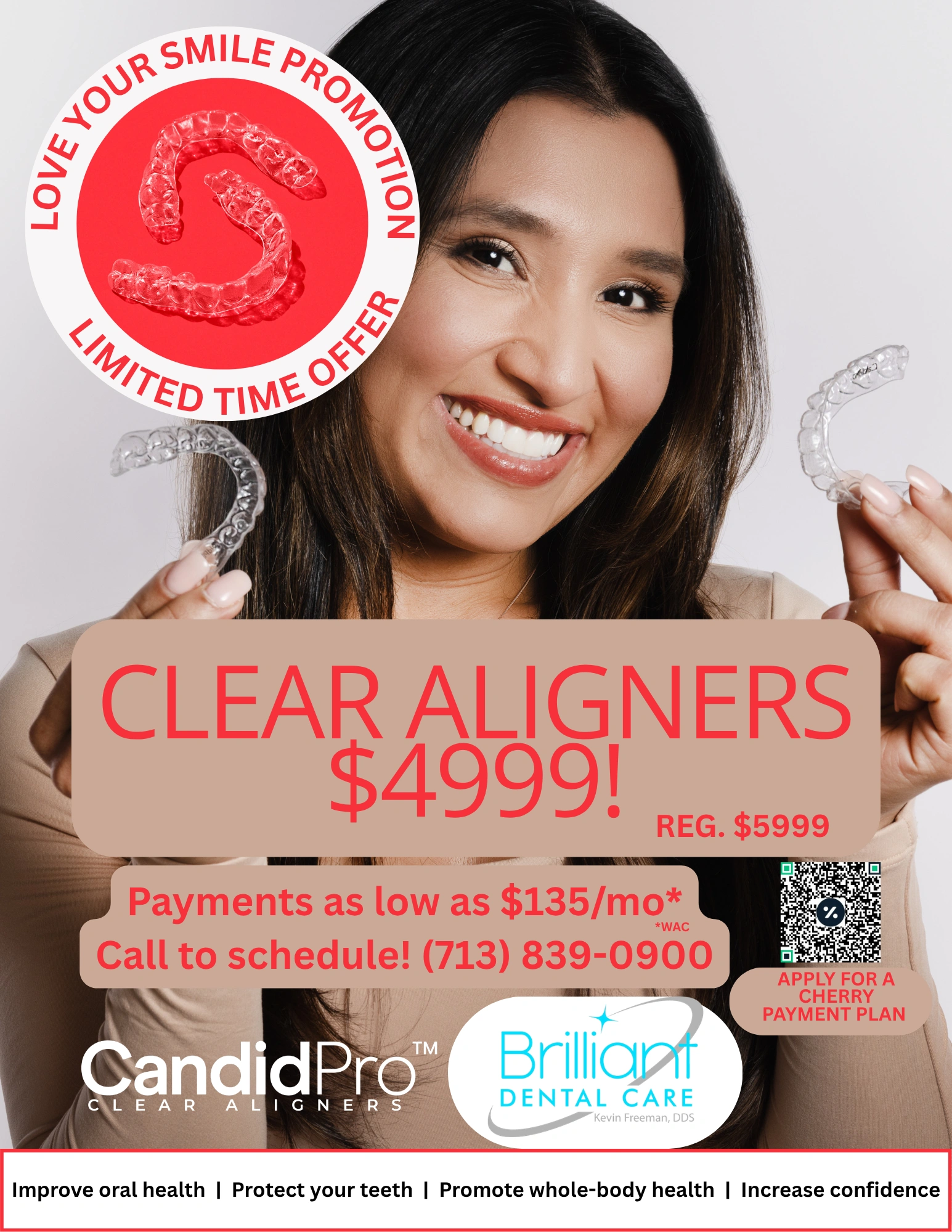 Love Your Smile new patient special Brilliant Dental Care Houston