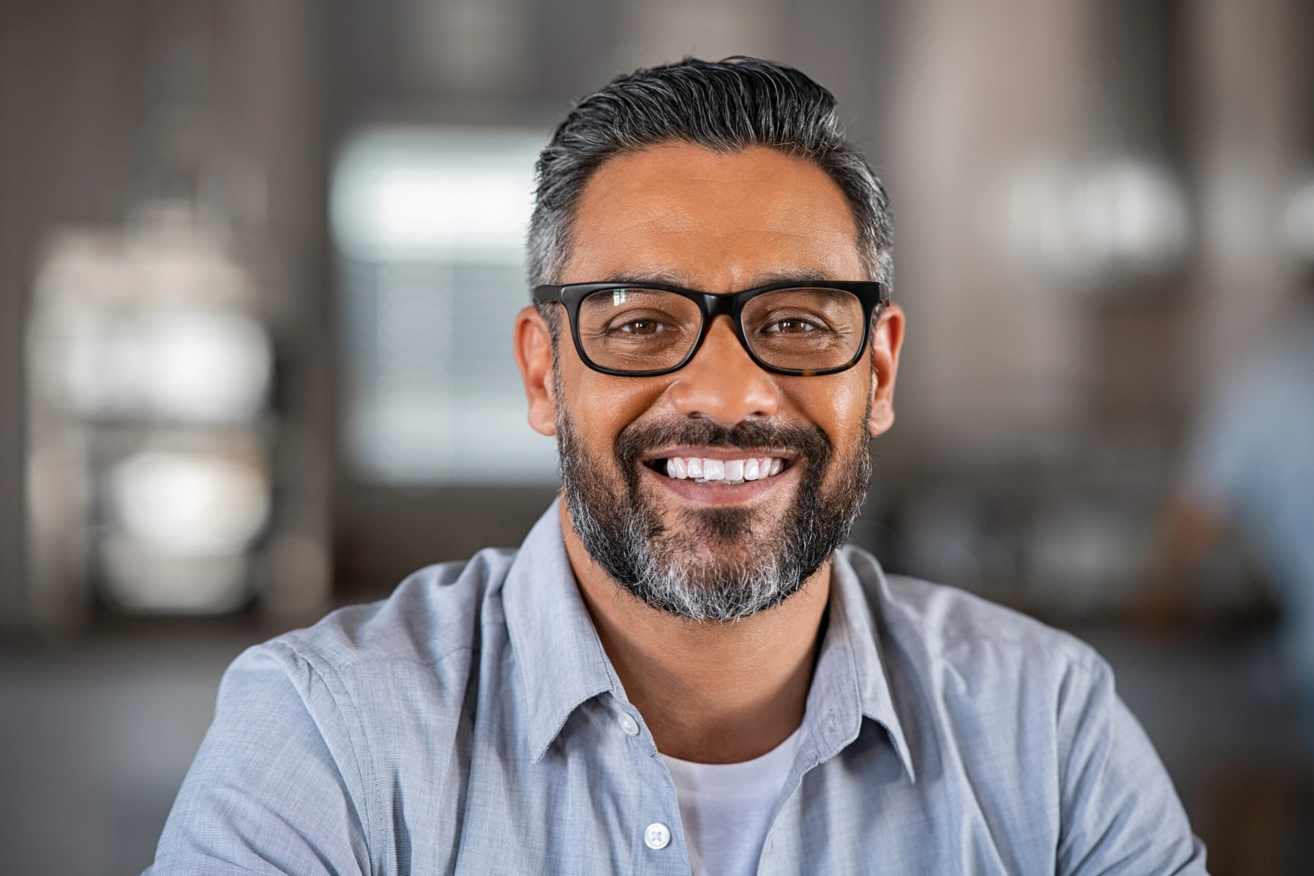 A Man Smilie Image